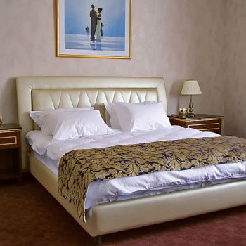 Photos of bedside tables from series of furniture for hotels Vettriano