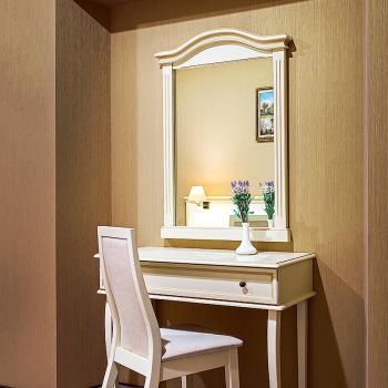 Photo of dressing table and mirror Victoria, chair  Orion from series of furniture Voyage