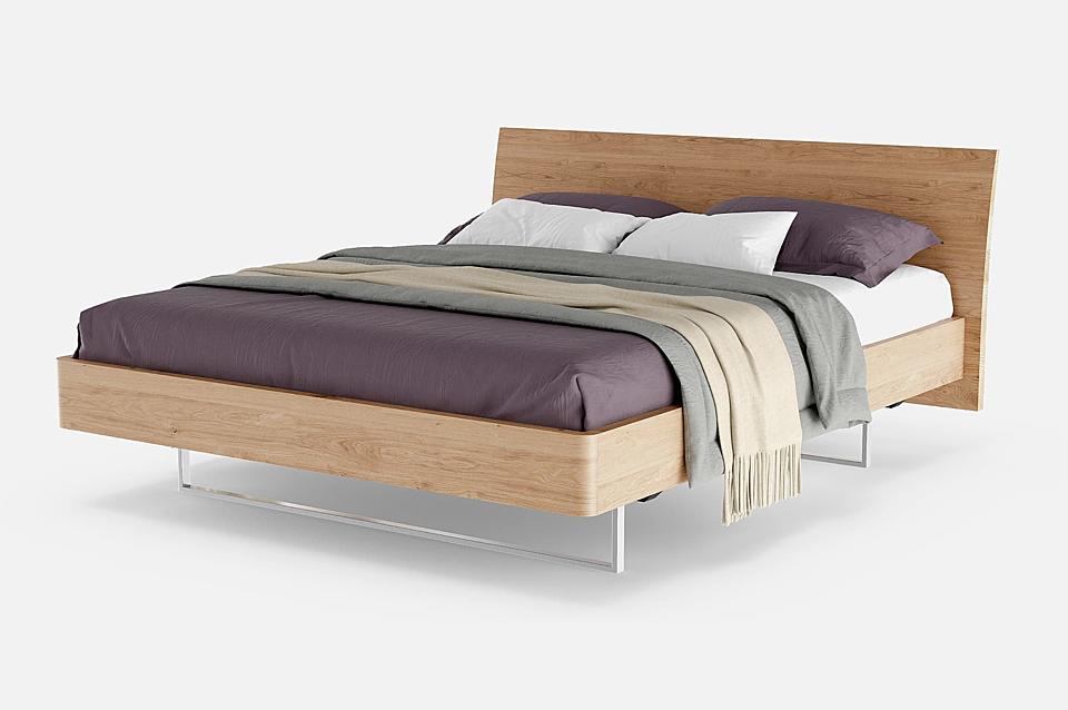 Relax &ndash; double size bed made of solid wood.
