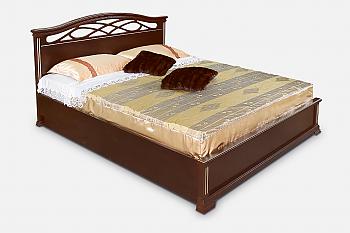 Victoria &mdash; bed with lifting mechanism, dark chocolate &mdash; photo
