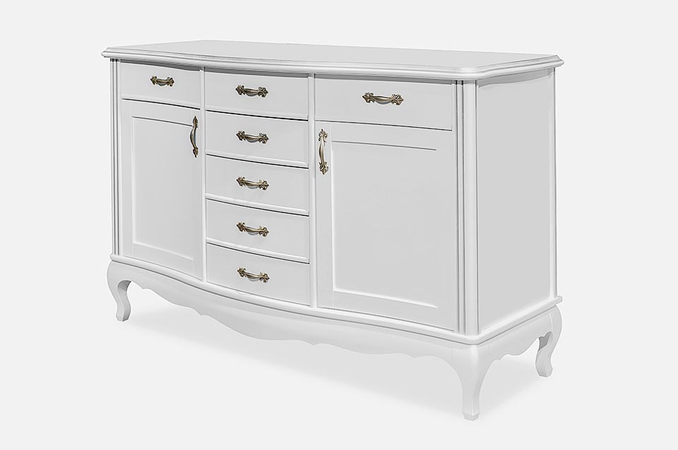 Photo of Chest of drawers from solid oak &ndash; white color