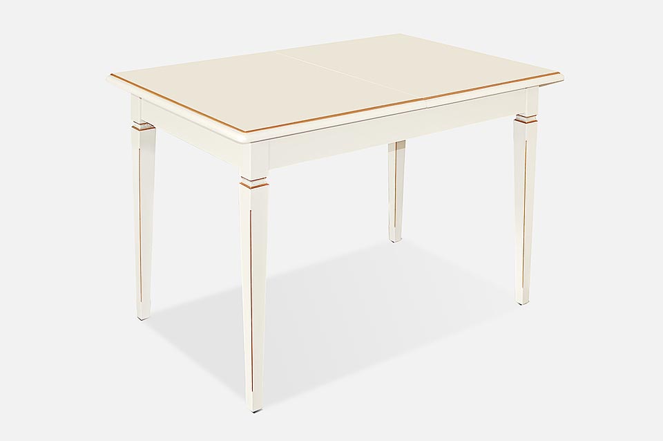 Photo of the classic Ivory color and patina ocher light from series of dining room furniture produced by Art Niko